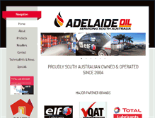 Tablet Screenshot of adelaideoil.com